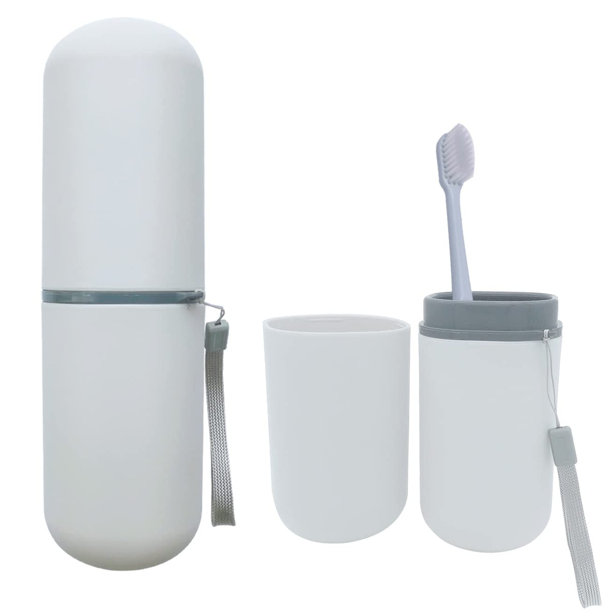 Toothbrush Travel Case, Travel Toothbrush Holder Portable Toothbrush Toothpaste Storage Container for Traveling Business Camping School Bathroom