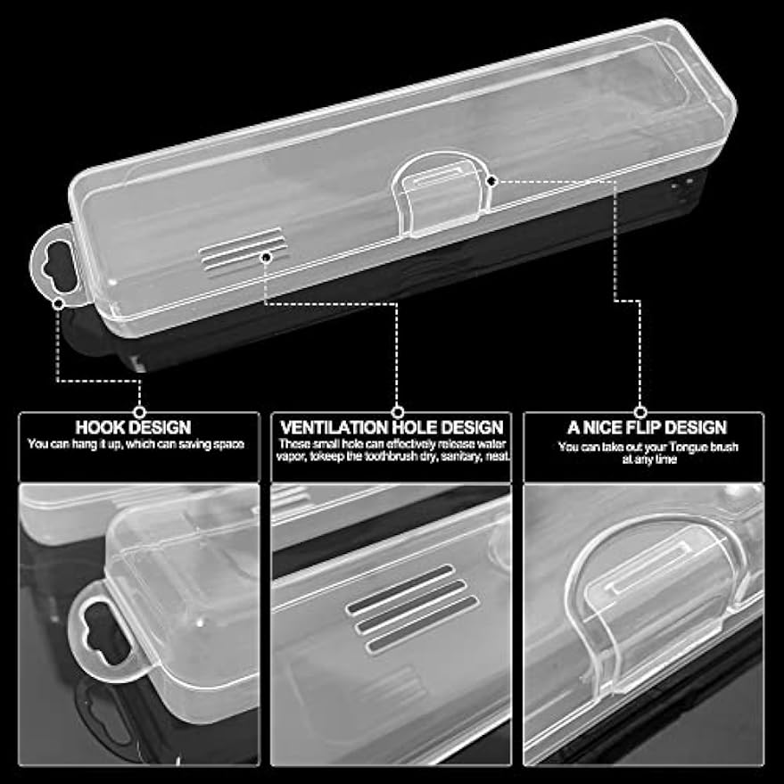 Tongue Scraper Case, Tongue Scraper Travel Case, Tongue Cleaner Case, Case for Tongue Scraper (2 Pack)