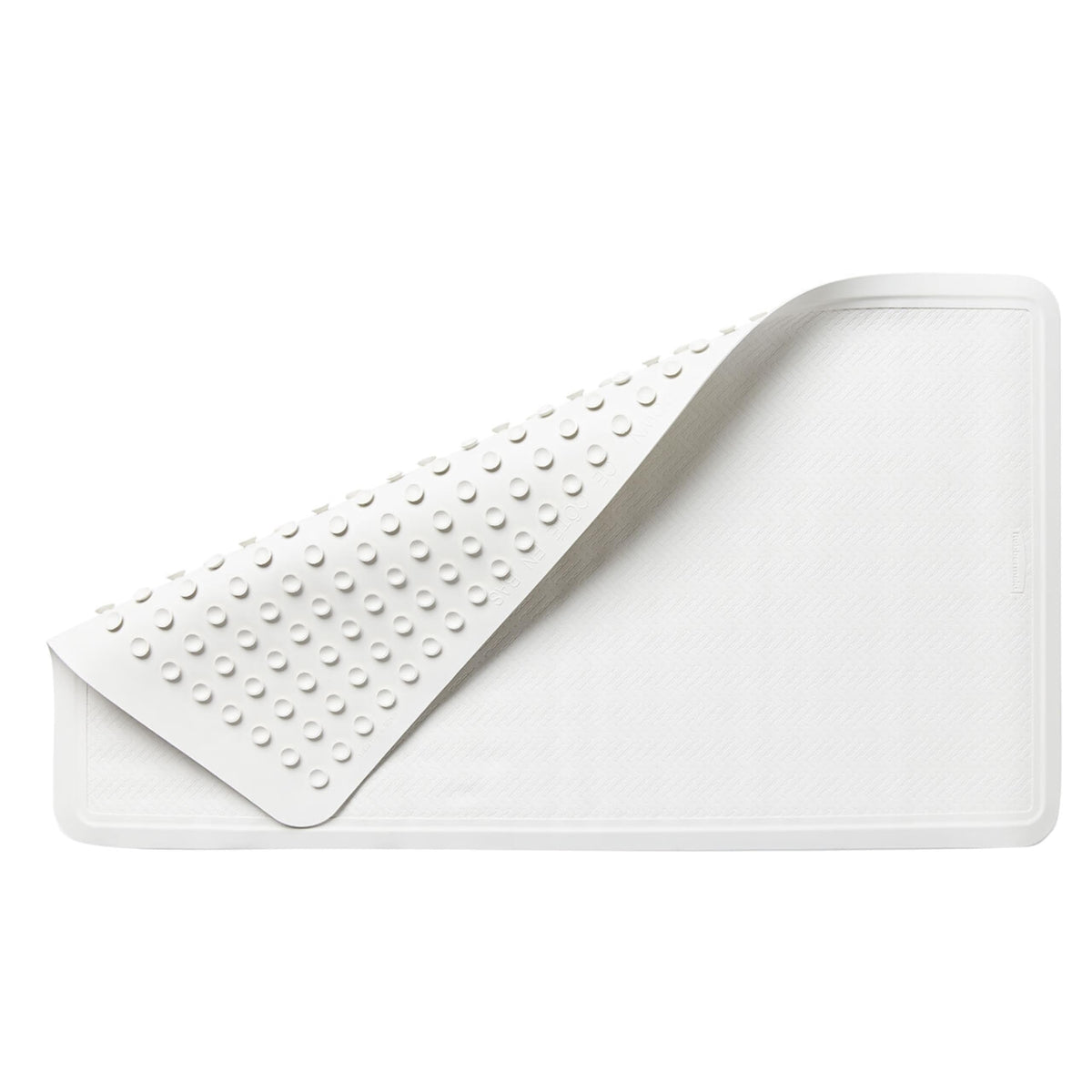 Rubbermaid Commercial Products Safti-Grip Bath Mat, Medium, White, Suction-Backed, Non-Slip for Commercial/Residential Use for Shower Stall/Bathtub/Bathroom