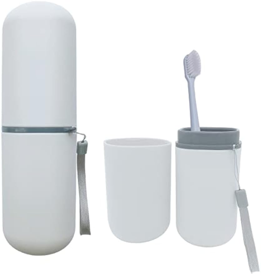 Toothbrush Travel Case, Travel Toothbrush Holder Portable Toothbrush Toothpaste Storage Container for Traveling Business Camping School Bathroom