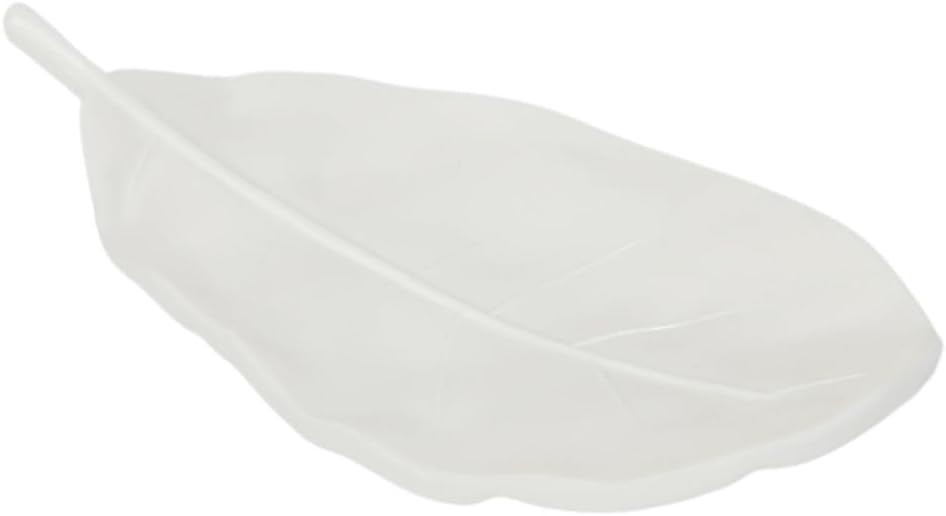 1Pcs Creative Simulated Leaf Soap Box - Bathroom Soap Holder, Ideal for Scented Soaps, Efficient Drainage for Laundry Soap, Elegant Soap Storage Rack (White)
