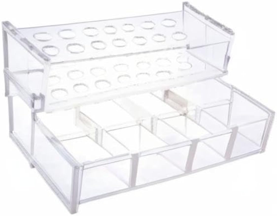 Dental Acrylic Organizer Case Resin Composite Dispenser Syringe Brush Stand Holder Dental Cement Organizer