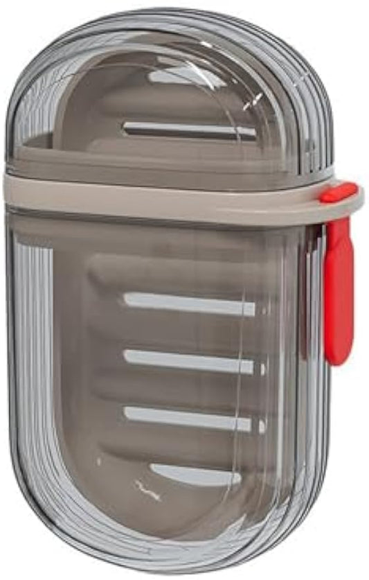 Travel Soap Case, Leakproof Soap Holder with Lid, Portable Bar Soap Holder for Traveling, Ideal for Bar Soap Storage During Travel, Camping, Gym