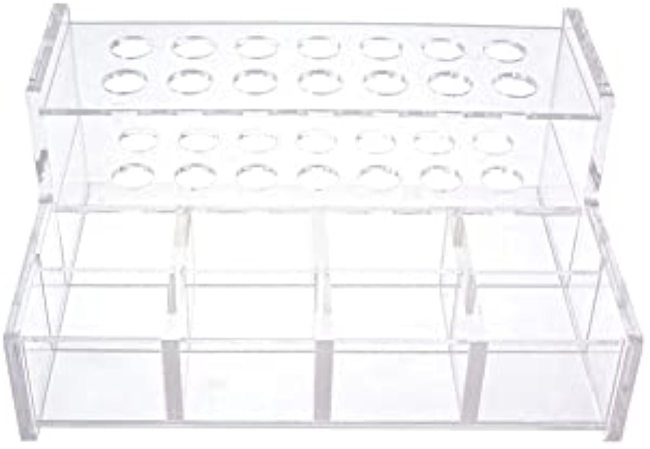 Dental Acrylic Organizer Case Resin Composite Dispenser Syringe Brush Stand Holder Dental Cement Organizer