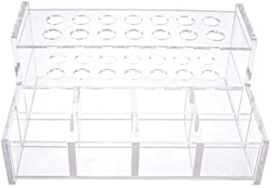 Dental Acrylic Organizer Case Resin Composite Dispenser Syringe Brush Stand Holder Dental Cement Organizer