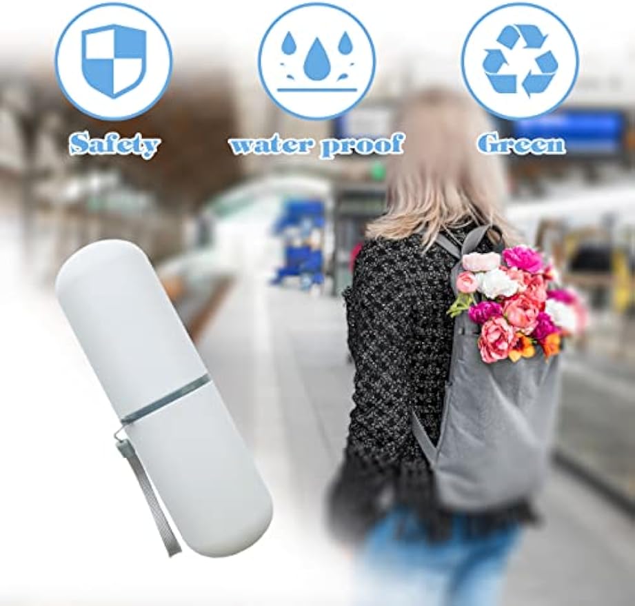 Toothbrush Travel Case, Travel Toothbrush Holder Portable Toothbrush Toothpaste Storage Container for Traveling Business Camping School Bathroom