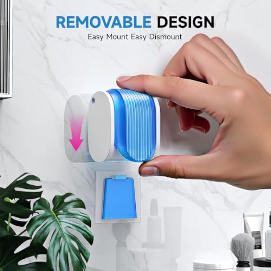Toothbrush Holders for Bathrooms【Upgrade Single Slot Design】 Toothbrush Holder Wall Mounted with Cover Moisture-Proof and Dust-Proof Toothbrush Storage Organizer for Shower Family and Travel 5PCS
