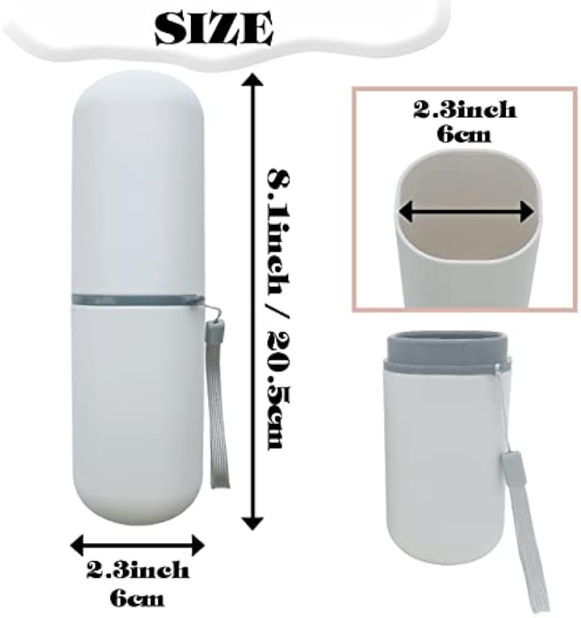 Toothbrush Travel Case, Travel Toothbrush Holder Portable Toothbrush Toothpaste Storage Container for Traveling Business Camping School Bathroom