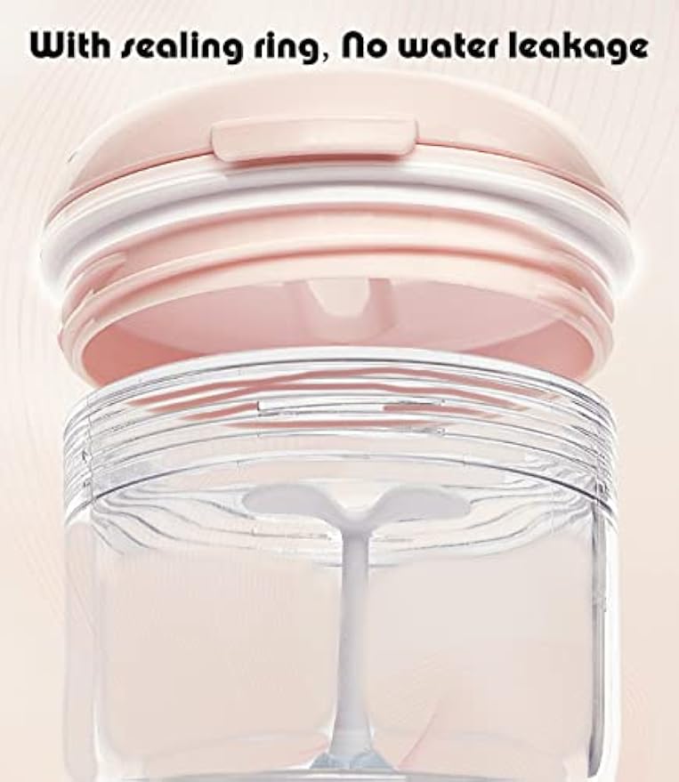 MURRI&MURRDI Retainer Mouth Guard Soak Container Box, Denture Bath Case with Strainer Basket, Braces Cleaner Cup Leak Proof, Travel Cleaning Storage Holder for Aligners Dental, Pink