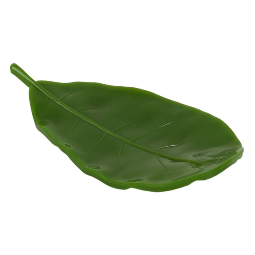 1Pcs Creative Simulated Leaf Soap Box - Bathroom Soap Holder, Ideal for Scented Soaps, Efficient Drainage for Laundry Soap, Elegant Soap Storage Rack (White)
