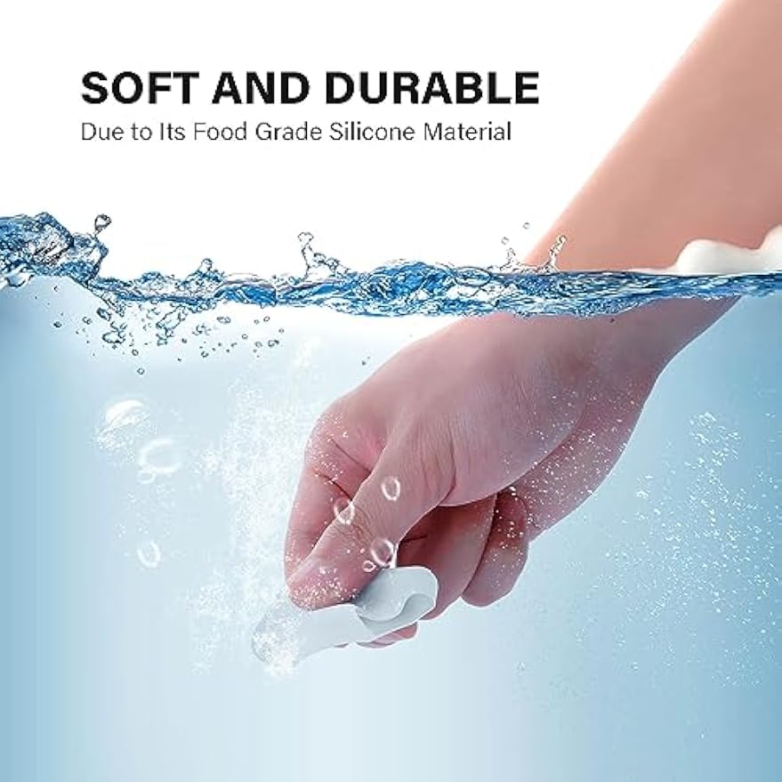 Anbbas 2pcs Soft Silicone Denture Brush Cover Fit Most Denture Toothbrushes | Light Portable Home Travel Use Keep Clean