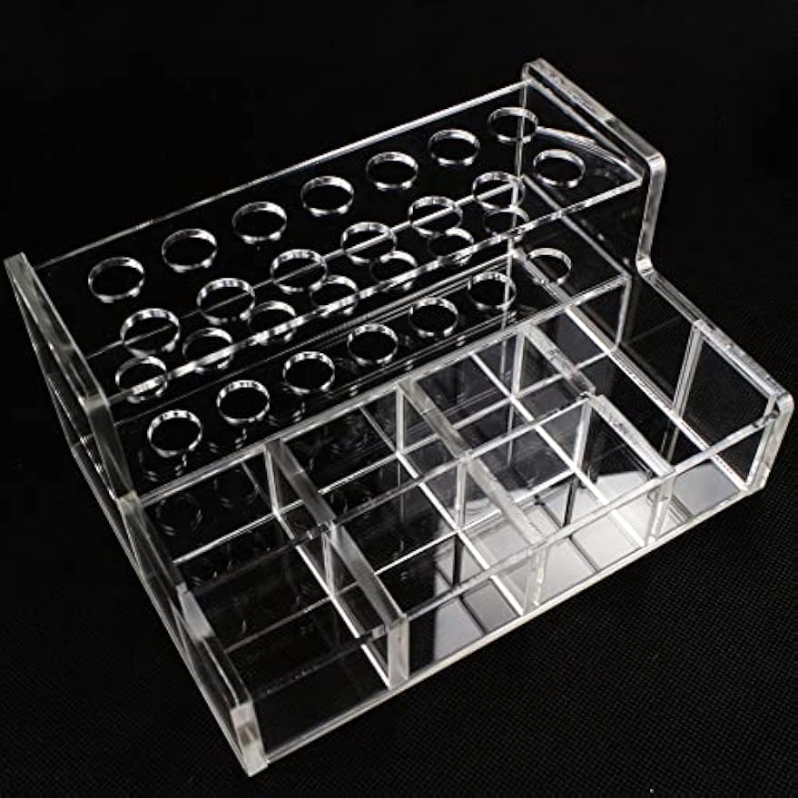Dental Acrylic Organizer Case Resin Composite Dispenser Syringe Brush Stand Holder Dental Cement Organizer