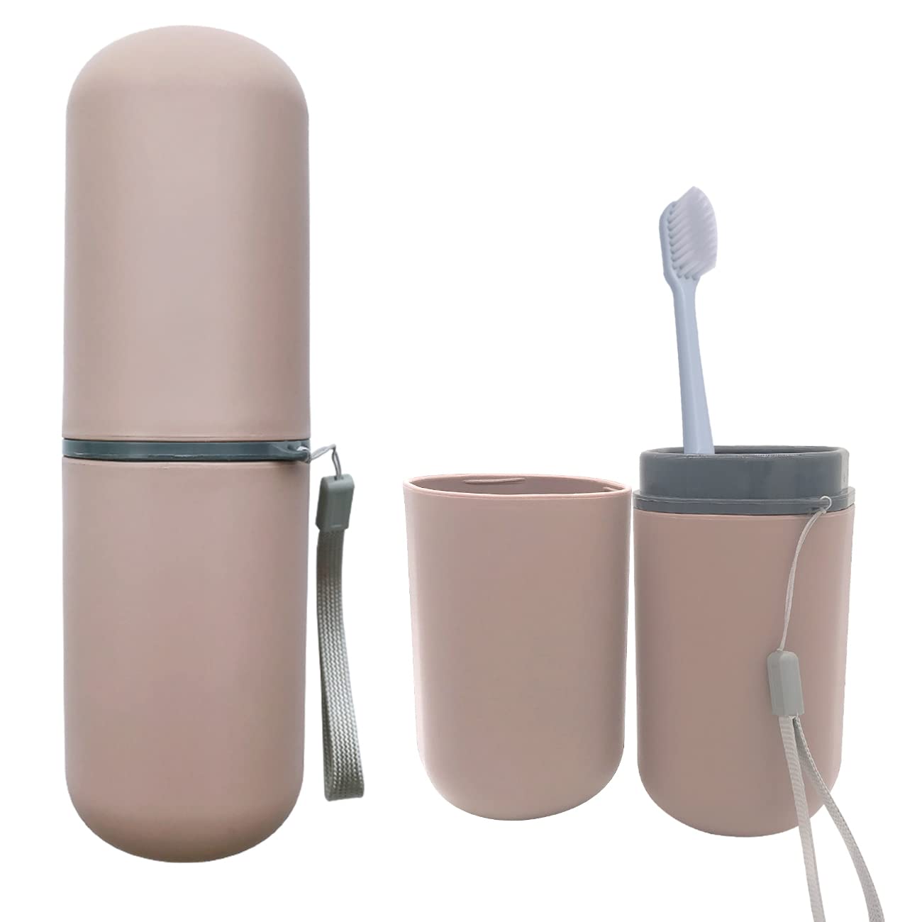 Toothbrush Travel Case, Travel Toothbrush Holder Portable Toothbrush Toothpaste Storage Container for Traveling Business Camping School Bathroom