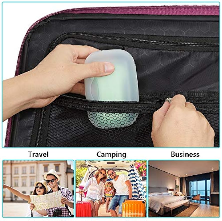 Soap Box Holder, 2-Pack Soap Dish Soap Savers Case Container for Bathroom Camping Gym Vonpri (Clear)
