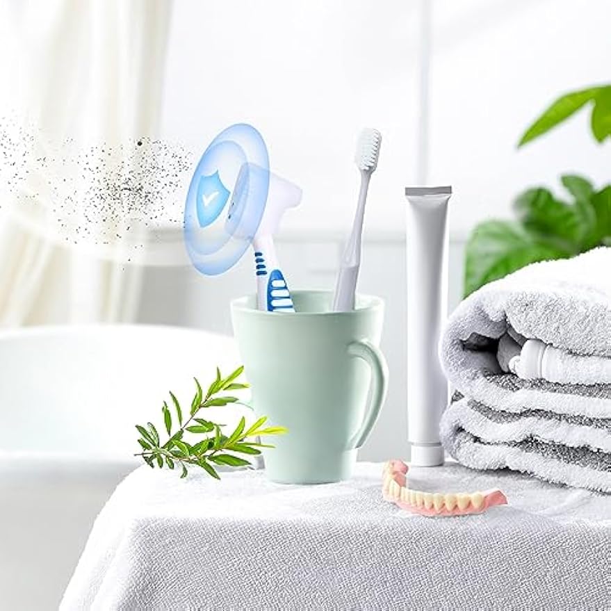 Anbbas 2pcs Soft Silicone Denture Brush Cover Fit Most Denture Toothbrushes | Light Portable Home Travel Use Keep Clean