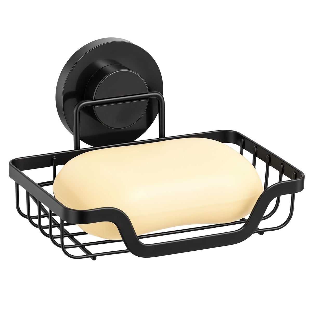 Soap Holder,Soap Dish,Suction Cup,with Hooks,Stainless Steel,Black | bar soap holder,storage soap & sponge for bathroom,shower,kitchen,sink,wall mounted,no drilling removable waterproof
