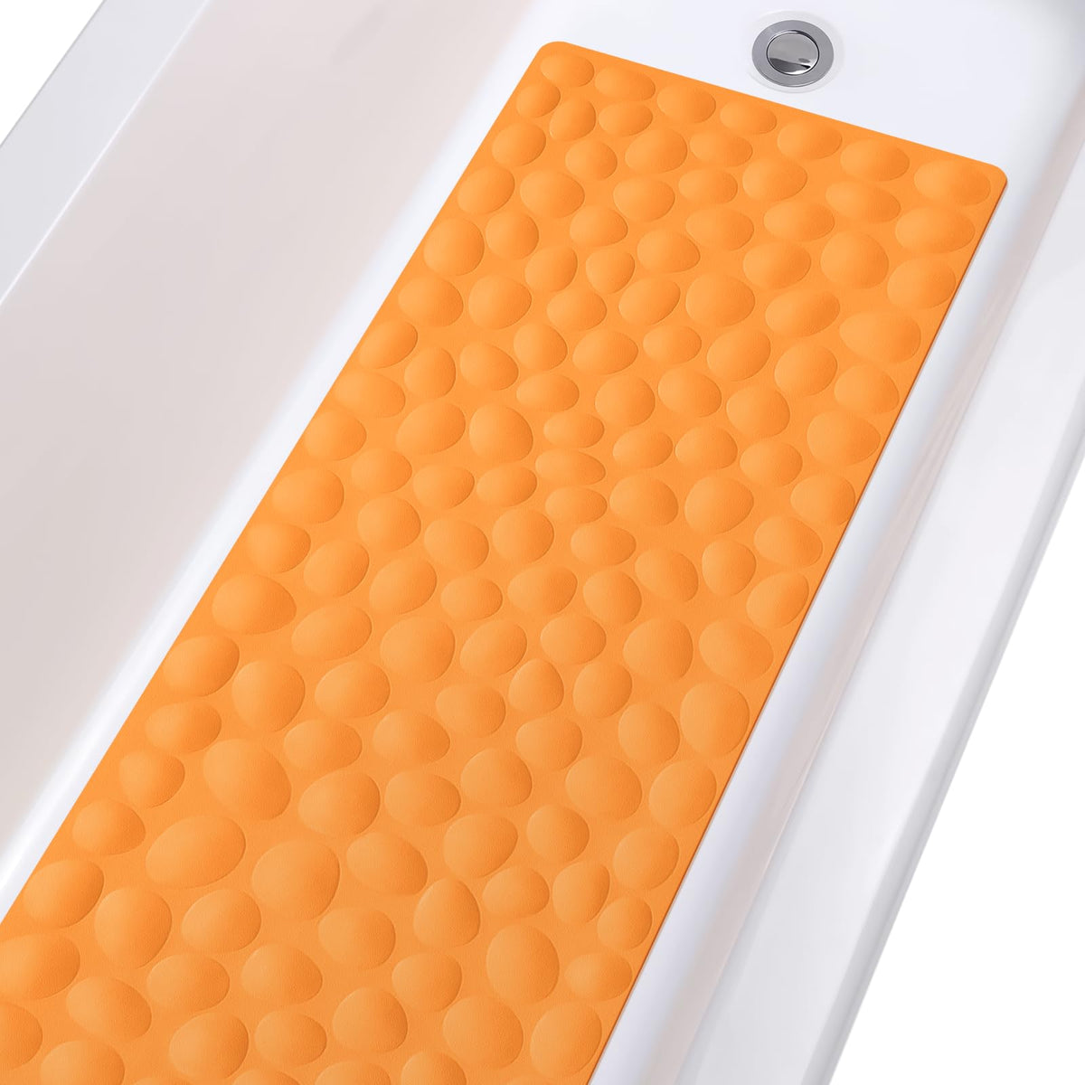 Non-Slip Bathtub Mat OTHWAY Soft Rubber Bathroom Bathmat with Strong Suction Cups (Grey)
