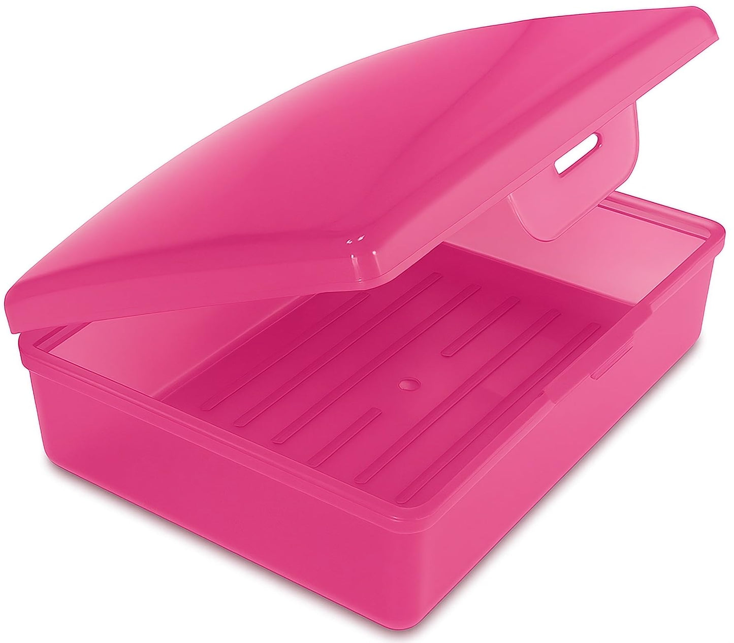 American Comb Travel Soap Box with lid - Clear White - Perfect for Traveling, Gym, or Storage. Made in The USA.