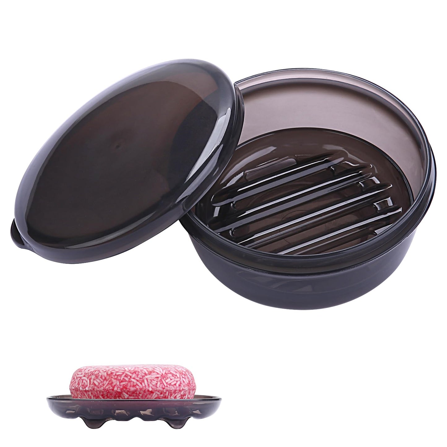 4Pcs Travel Soap Container, Portable Soap Box, Plastic Leakproof Soap Case | Soap Bar Holder, Camping, Bathroom Shower Gym Hiking Traveling