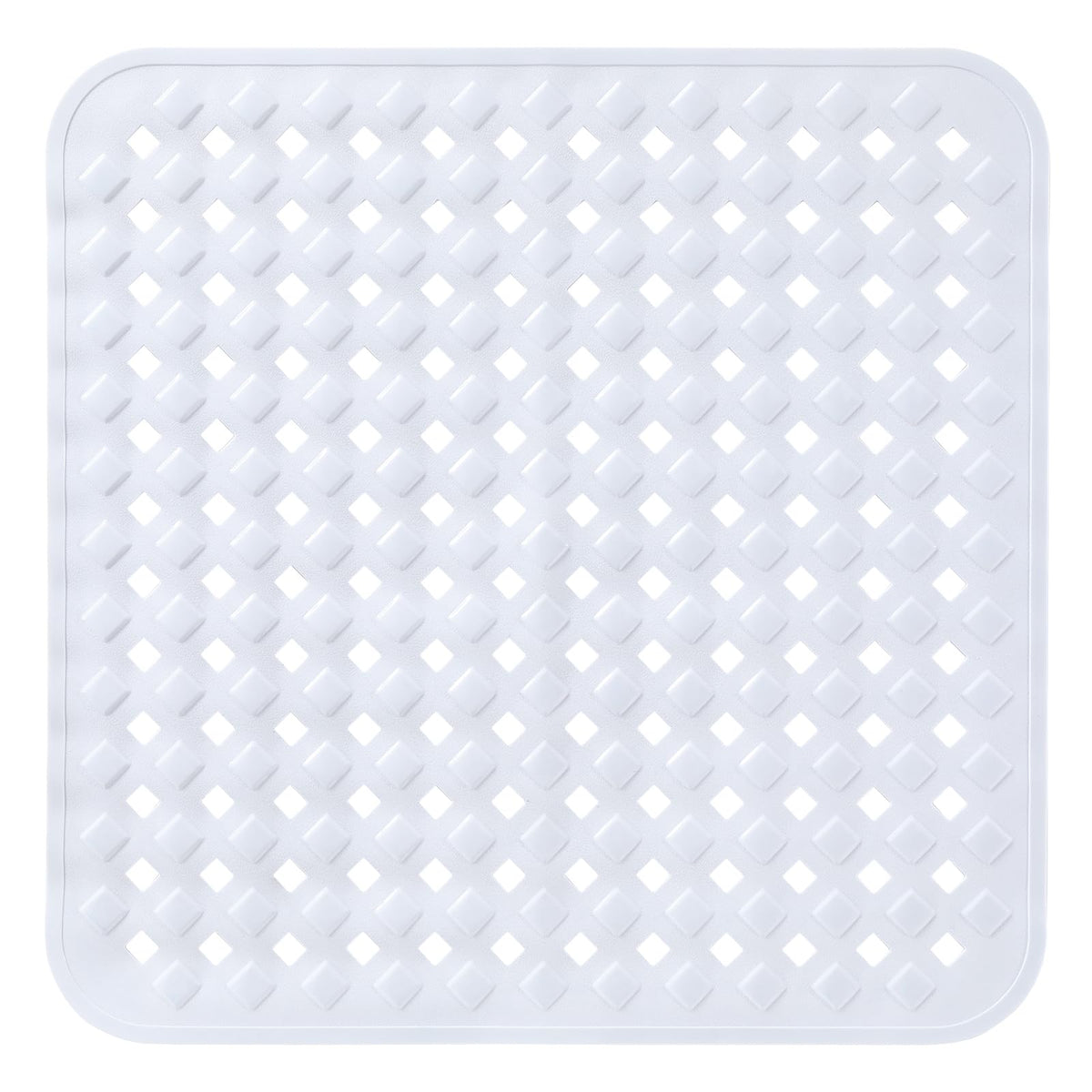 Yimobra Bathtub Mat Non Slip, 35"X16" Shower Mat with Strong Suction Cups & Drain Holes, Long Anti Slip Bath Tub Mat for Inside Shower, Machine Washable Fast Drying, Bathroom Essentials, Clear Blue