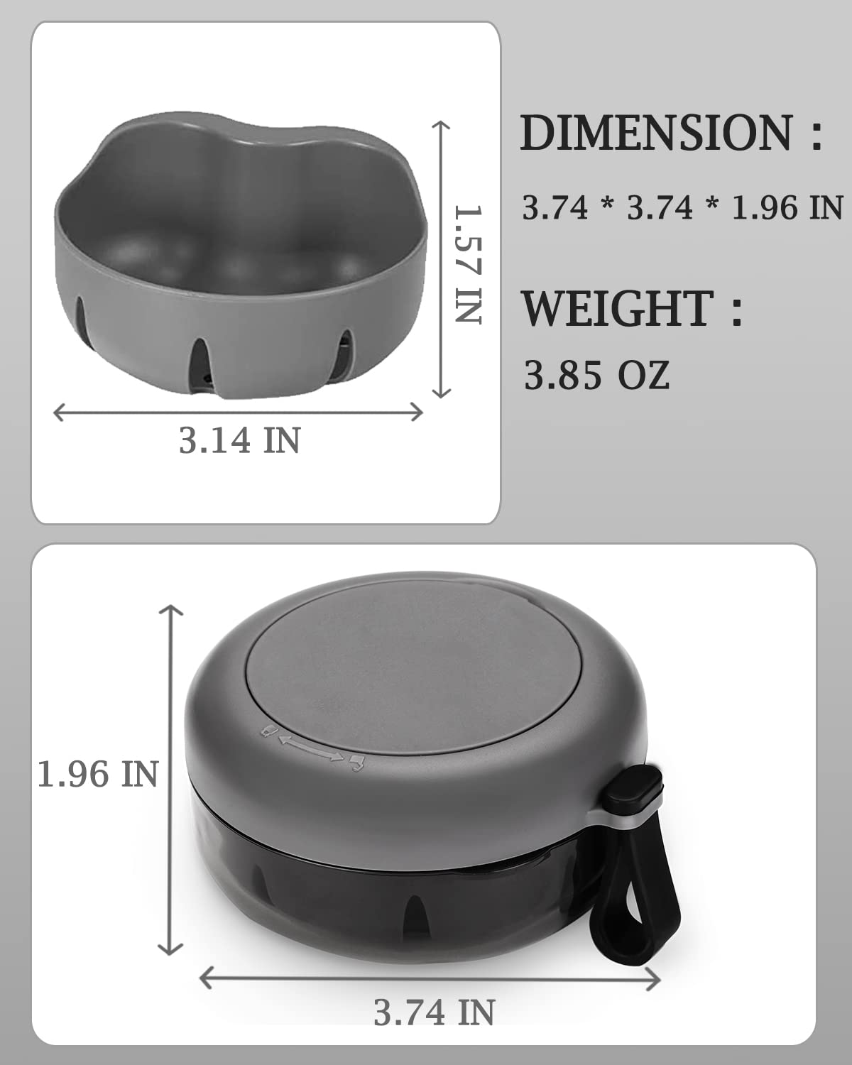 Denture Case, Definitely No-Leak Denture Bath Box for Traveling Perfectly, Denture Cup with Strainer & Magnetic Mirror,Completely Clean Care for Retainer, Mouth Guard, & Denture