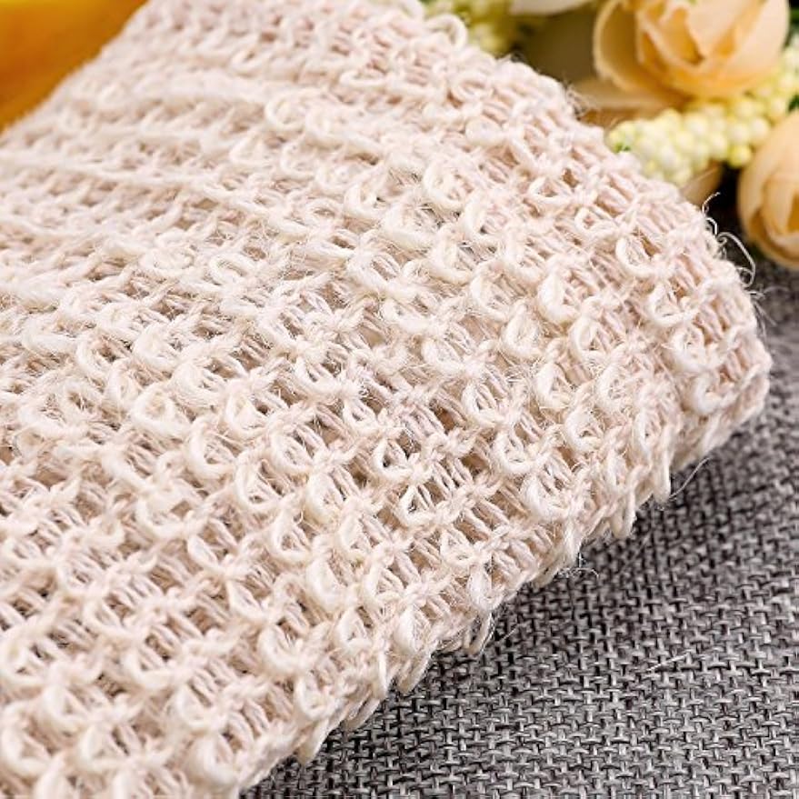 BBTO 5 Pieces Soap Saver Bag Cotton Linen Exfoliating Soap Pouch for Foaming and Drying, Shower, Scrubber(9 x 14 cm,Beige) | Soap Saver Bag, Soaps Exfoliating Pouch, Soaps Sock