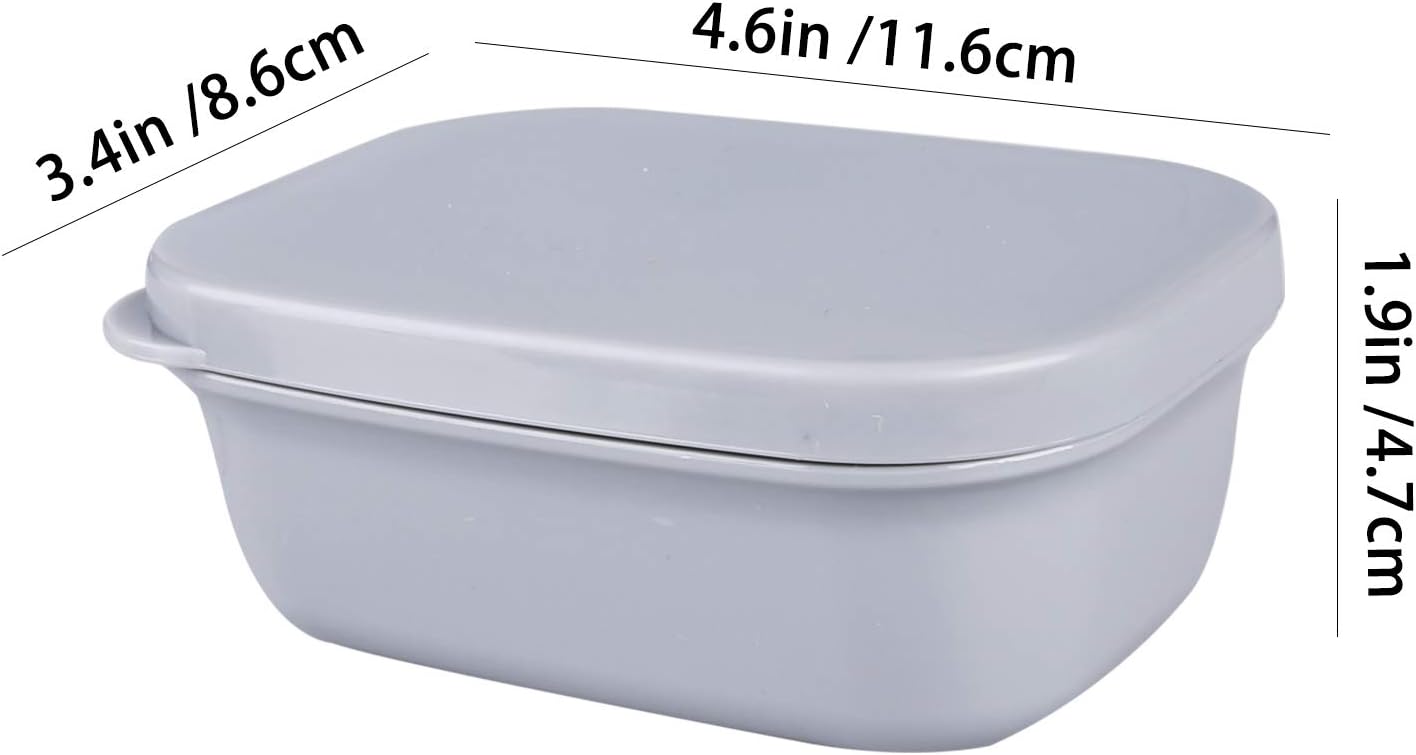 4Pcs Travel Soap Container, Portable Soap Box, Plastic Leakproof Soap Case | Soap Bar Holder, Camping, Bathroom Shower Gym Hiking Traveling