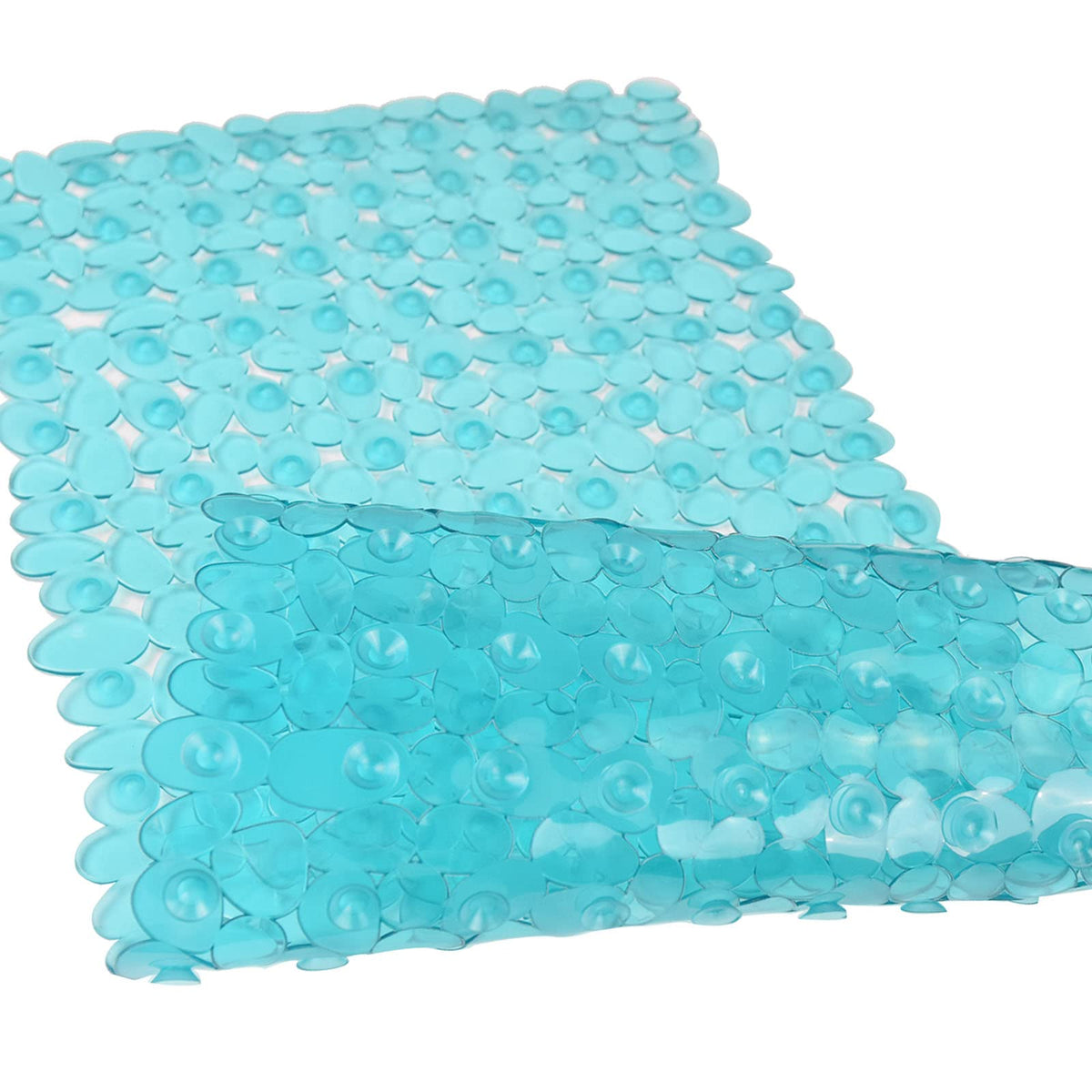 Pebble Bathtub Mat Non Slip 35" X 16" with Suction Cups,Black | (for Smooth/Non-Textured Tubs Only) Safe Shower Mat with Drain Holes for Bathroom