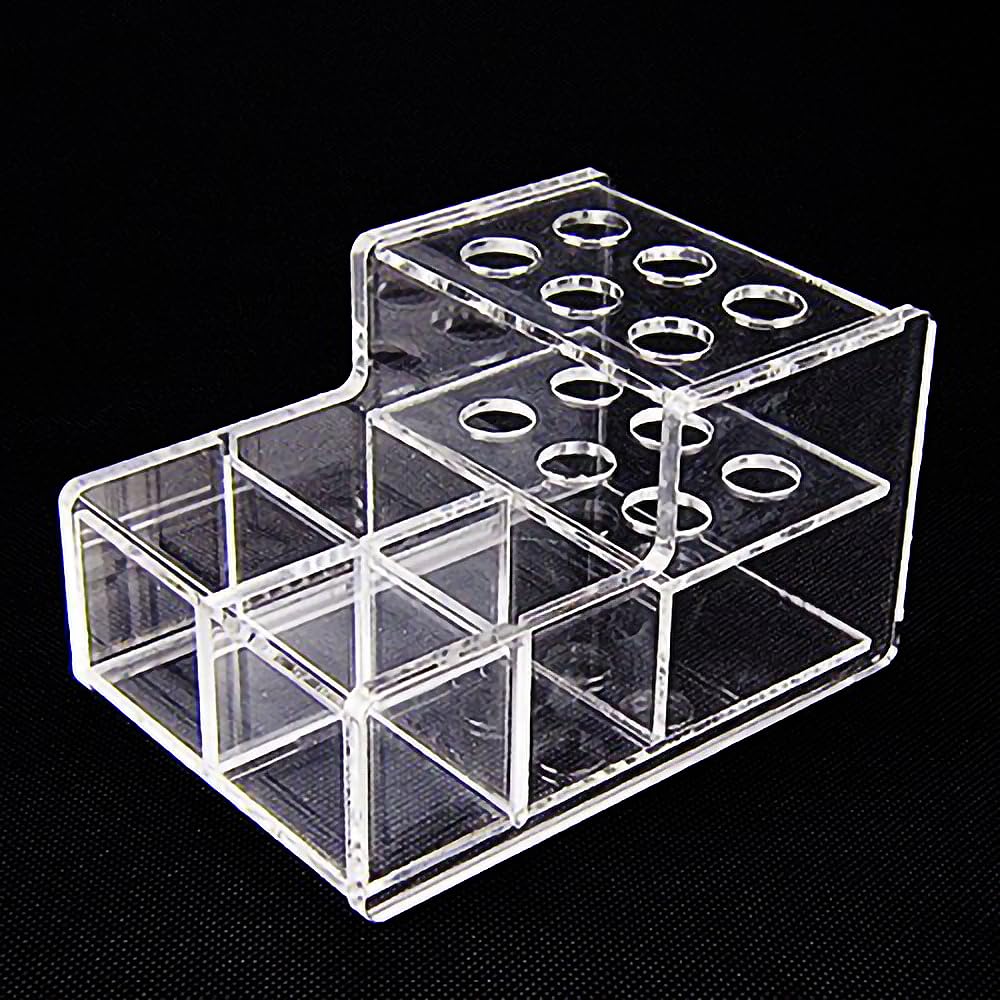Dental Acrylic Organizer Case Resin Composite Dispenser Syringe Brush Stand Holder Dental Cement Organizer