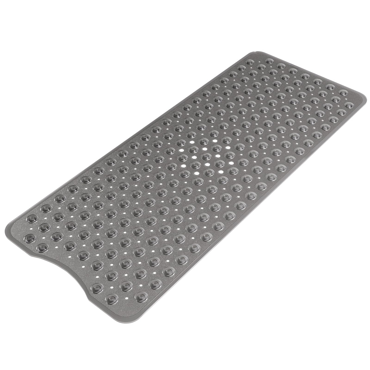 AmazerBath Shower Mat Non Slip 40 x 16 Inches, Bathtub Mat Shower Stall Mats with Suction Cups and Drain Holes, Non Slip Bath Mat for Tub for Elderly & Kids, Clear Blue