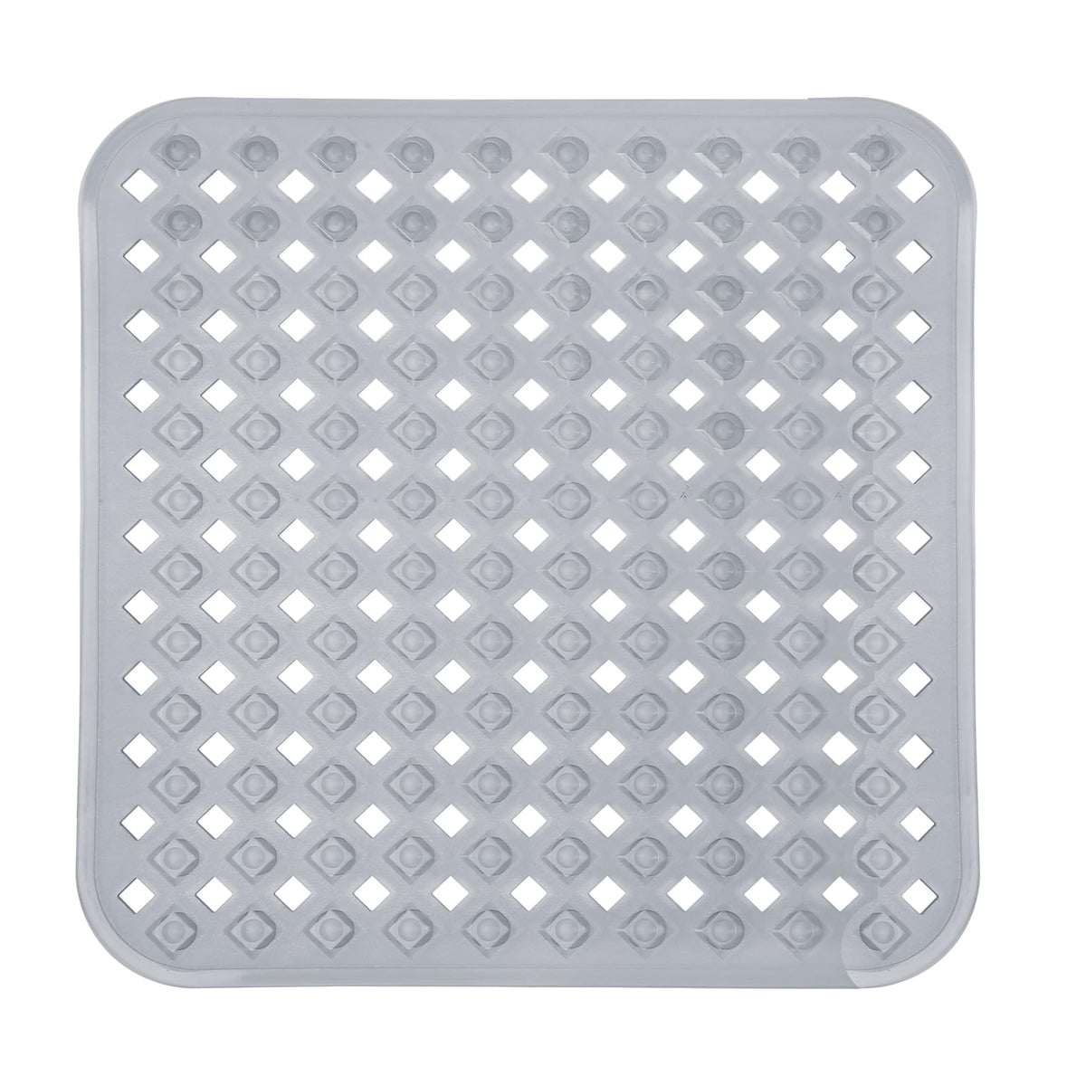 Yimobra Bathtub Mat Non Slip, 35"X16" Shower Mat with Strong Suction Cups & Drain Holes, Long Anti Slip Bath Tub Mat for Inside Shower, Machine Washable Fast Drying, Bathroom Essentials, Clear Blue