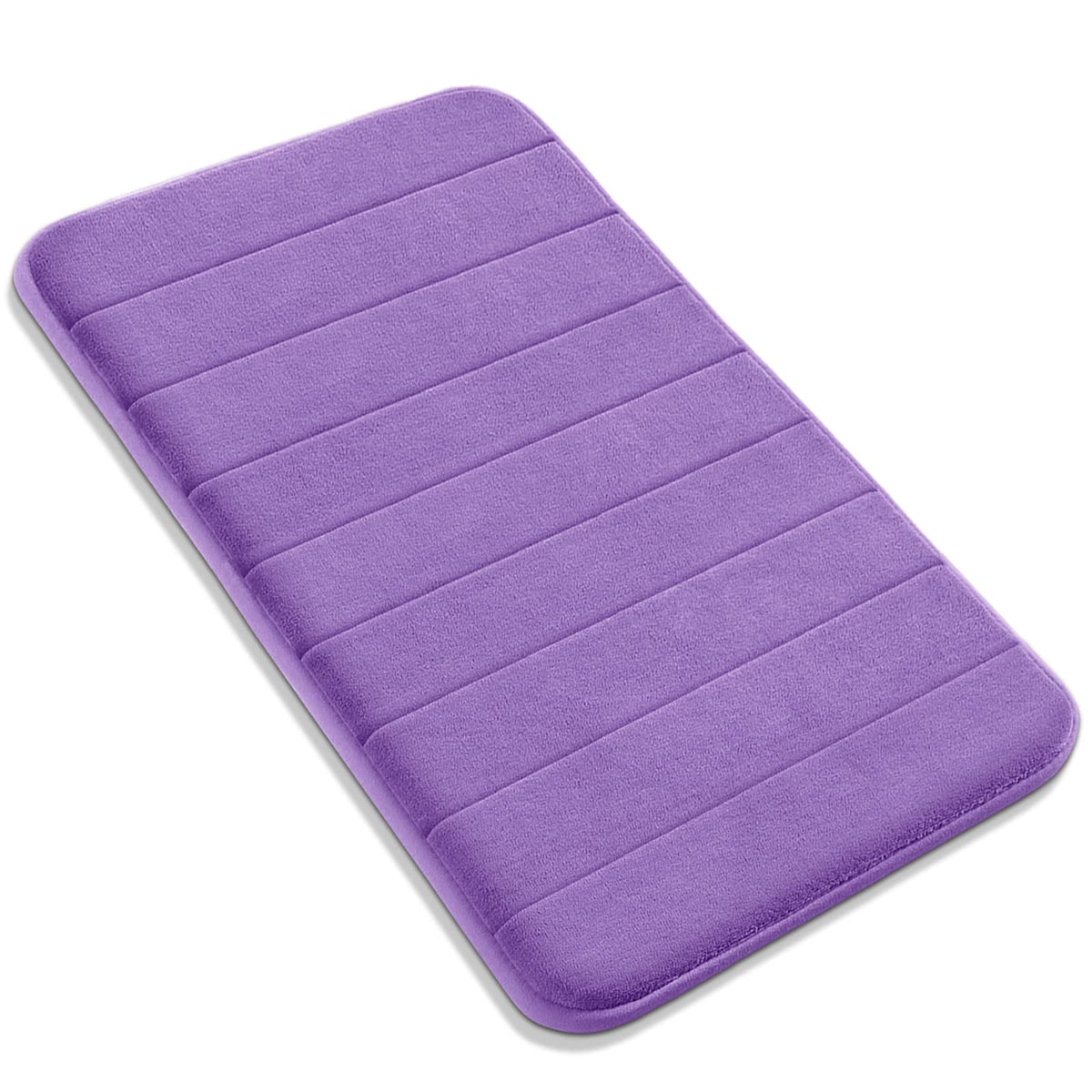 Yimobra Memory Foam Bath Mat, Super Soft Absorbent Bathroom Rug Non Slip, Quick Dry, Machine Washable Floor Carpet for Tub Shower, Home Decor Accessories, 24x17, Grey