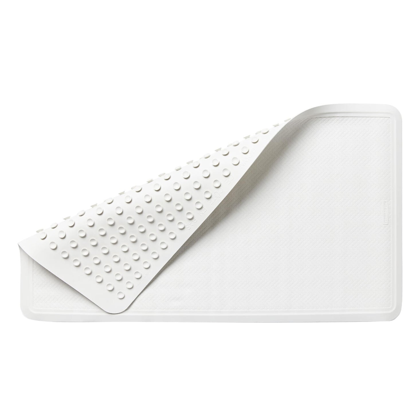 Rubbermaid Commercial Products Safti-Grip Bath Mat, Medium, White, Suction-Backed, Non-Slip for Commercial/Residential Use for Shower Stall/Bathtub/Bathroom