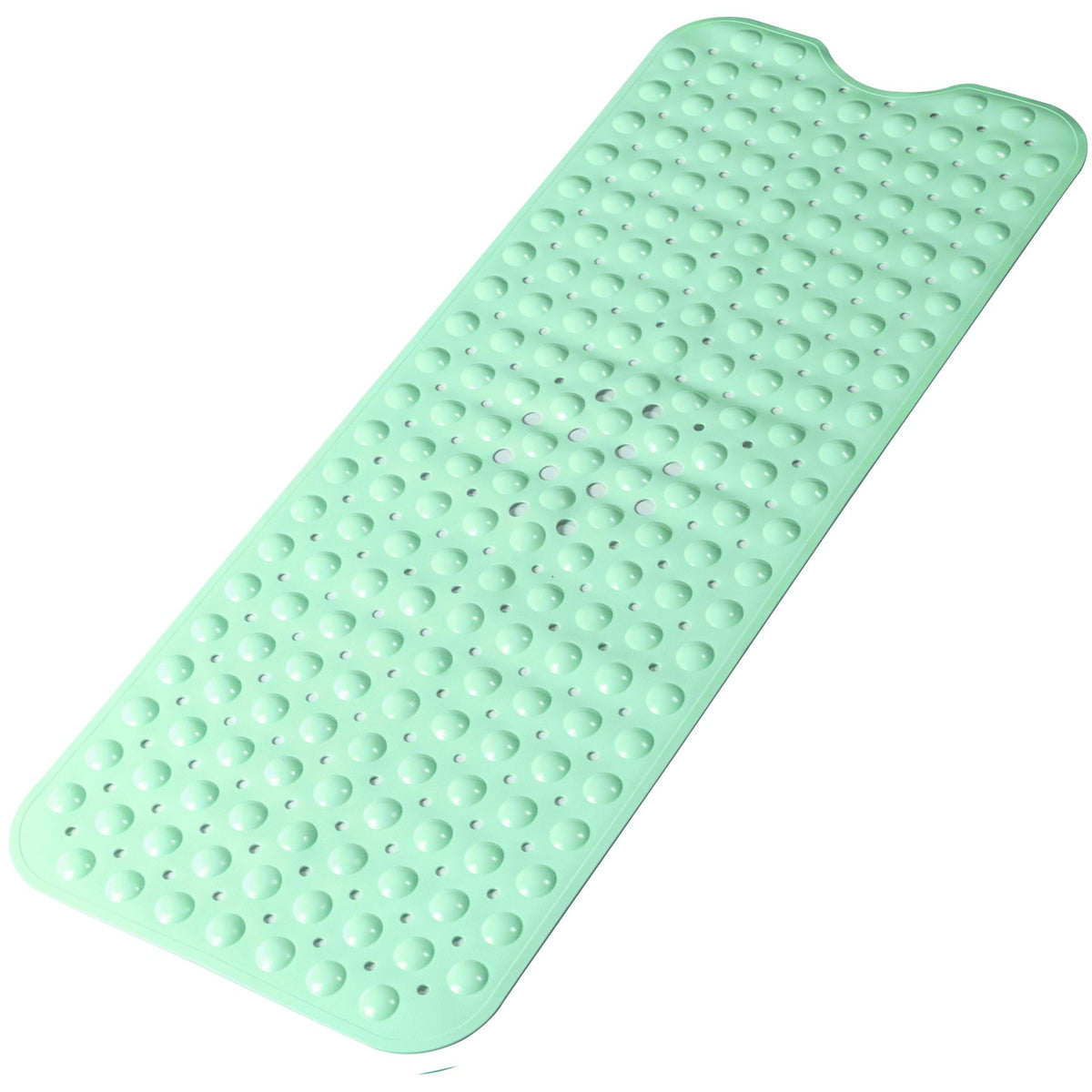 Bathtub and Shower Mats, 28 x 15 Inch Non-Slip Bath Mat, Machine Washable Bath Tub Mat with Suction Cups & Drain Holes for Bathroom, Beige