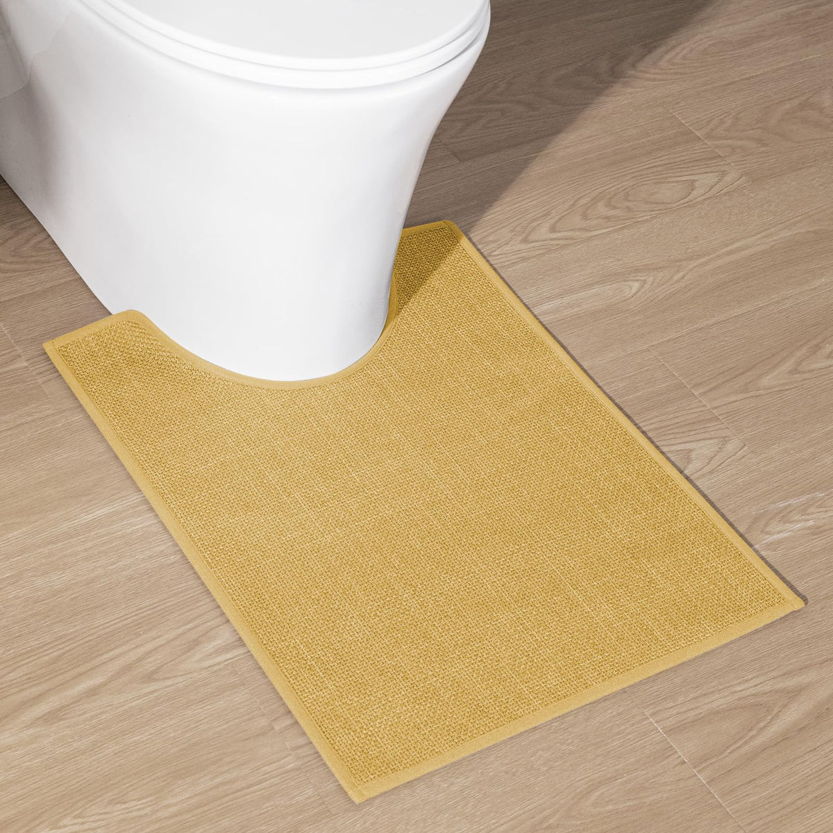 chakme Bathroom Rugs Mat 24x17, Ultra Thin Non Slip Bath Mat Small Quick Dry Absorbent Bath Mat for Bathroom Floor, (Dark Beige, 24"x17")