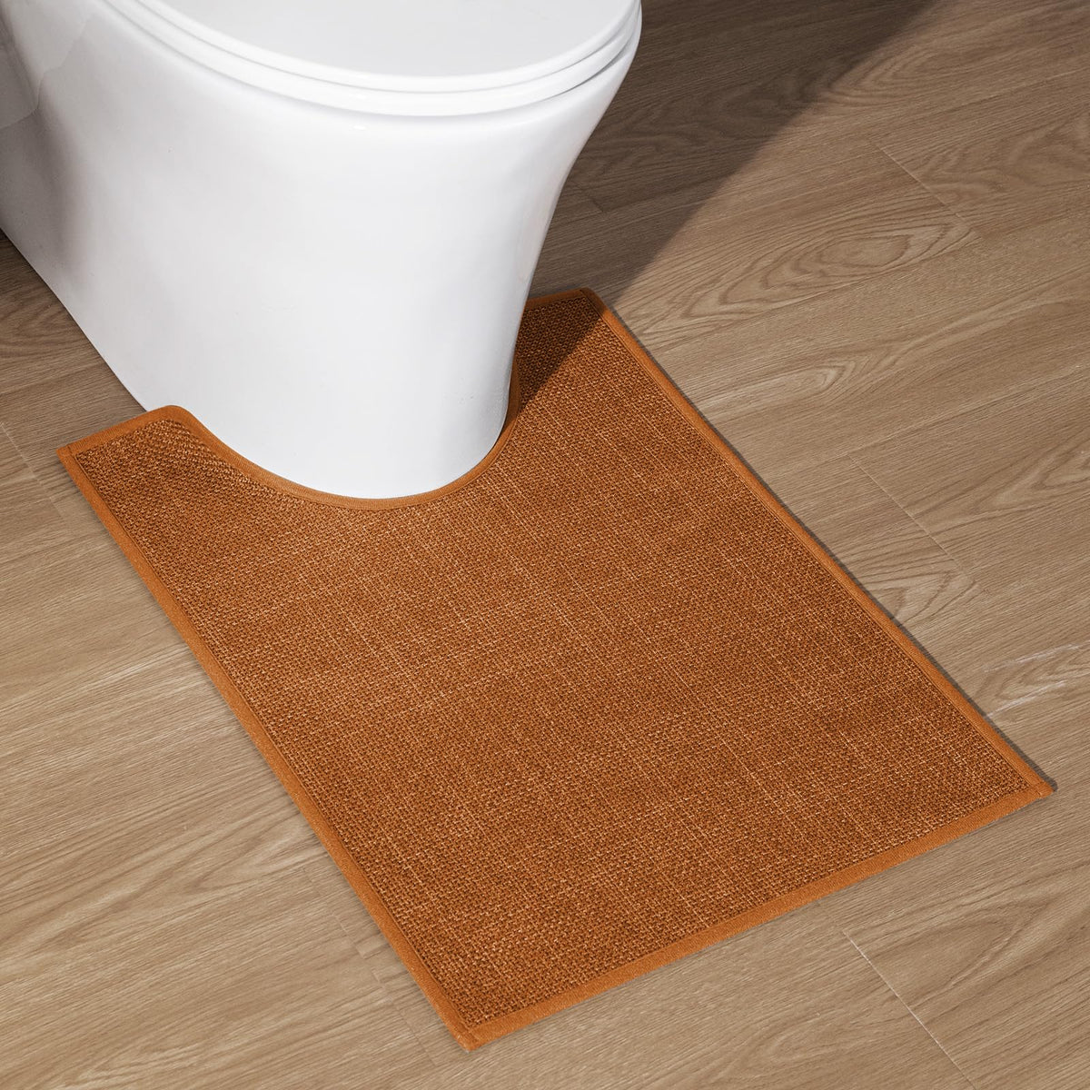 chakme Bathroom Rugs Mat 24x17, Ultra Thin Non Slip Bath Mat Small Quick Dry Absorbent Bath Mat for Bathroom Floor, (Dark Beige, 24"x17")