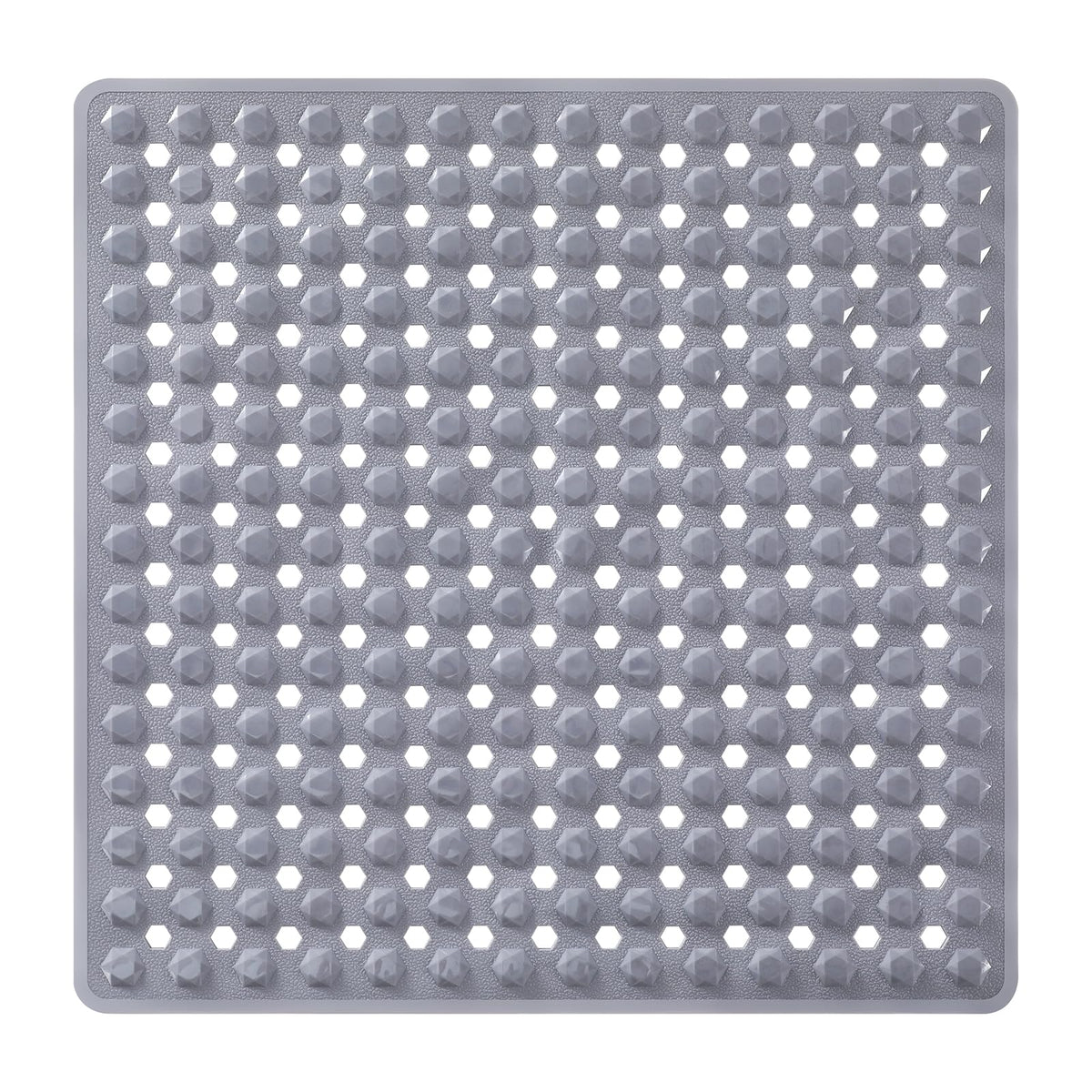 Yimobra Bathtub Mat Non Slip, 34.5"X15.5" Long Shower Mat for Inside Shower, Machine Washable Bath Mat with Drain Holes & Strong Suction Cups, Soft on Feet, Bathroom Essentials, Black
