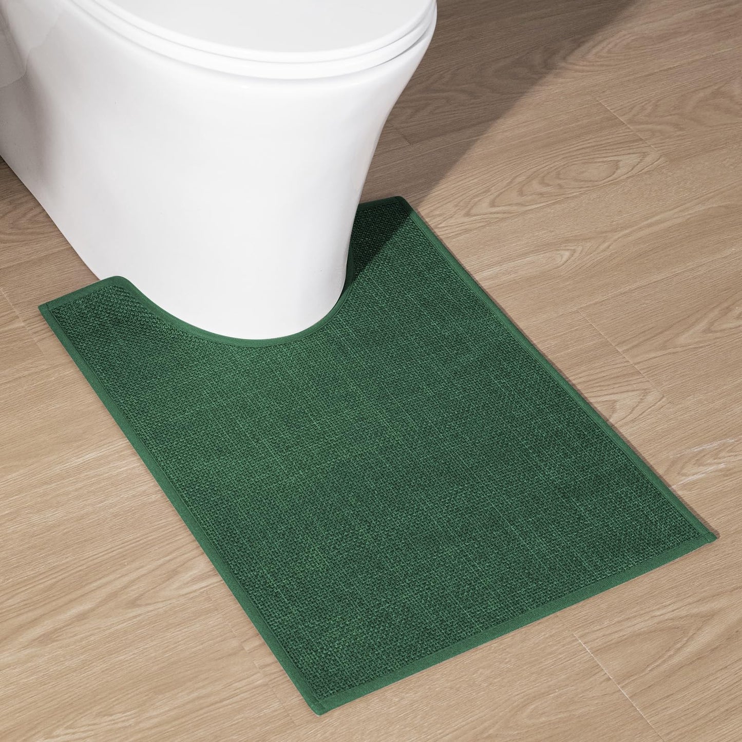 chakme Bathroom Rugs Mat 24x17, Ultra Thin Non Slip Bath Mat Small Quick Dry Absorbent Bath Mat for Bathroom Floor, (Dark Beige, 24"x17")