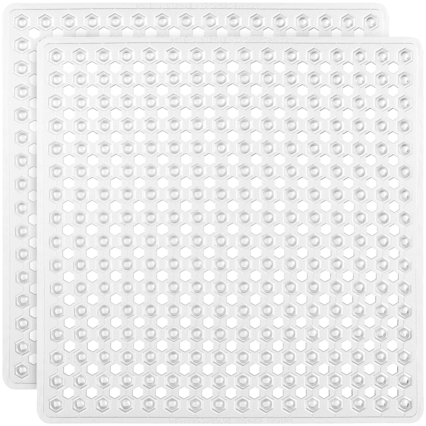 GORILLA GRIP Bath Tub Shower Mat, Bathtub Floor Liner, 35x16 Clear | Patented Large Mats, Machine Washable, Suction Cups and Drain Holes to Keep Tubs Clean, Soft on Feet, Bathroom Essentials