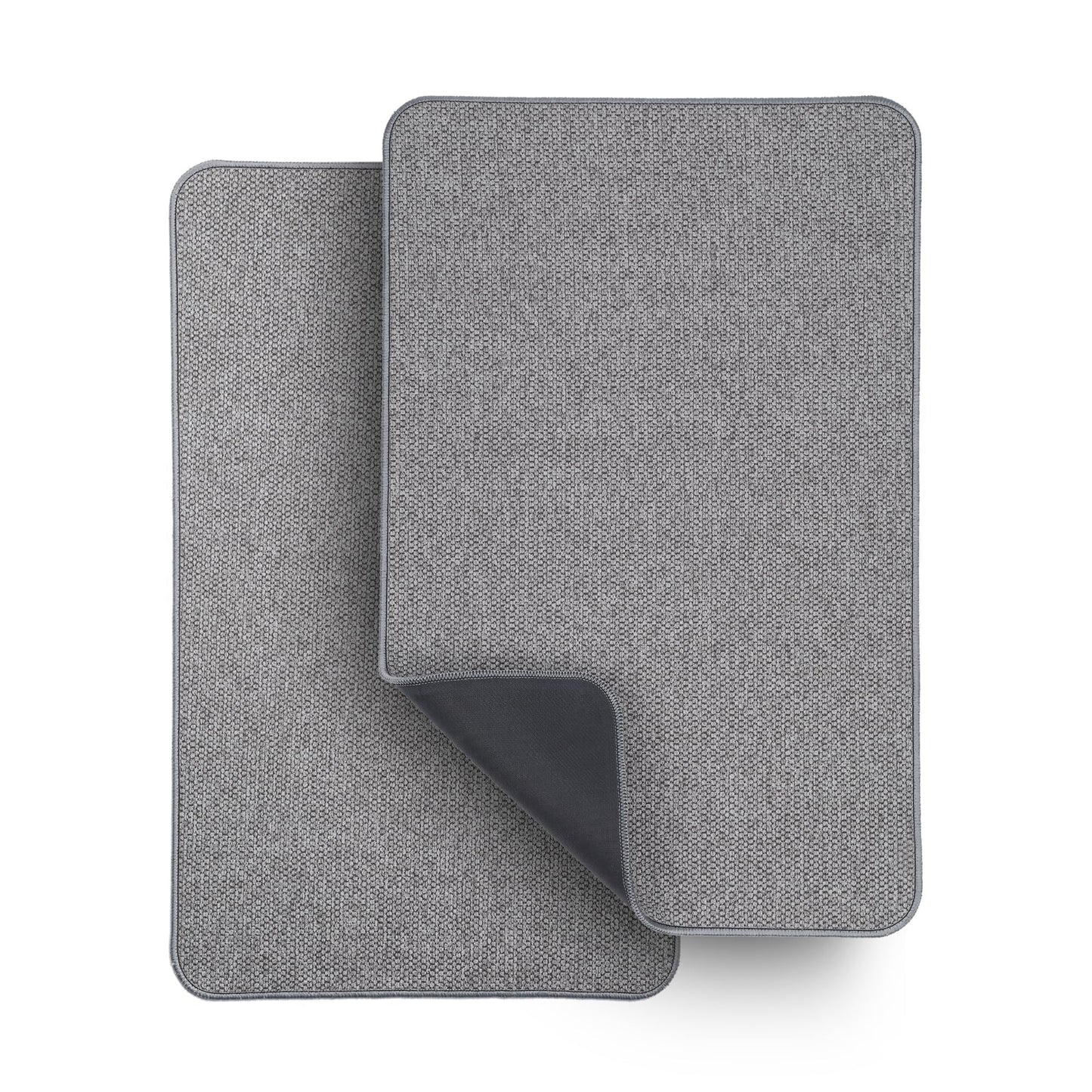 Bath Mat,Ultra Thin Bathroom Rugs,Rubber Bath Mats for Bathroom,No Slip Bath Rugs,Quick Dry,Machine Washable,Low Pile,Absorbent,Shower Outside,Sink,Home Decor Accessories.Grey,1'5"x2'3"(17x27Inch)